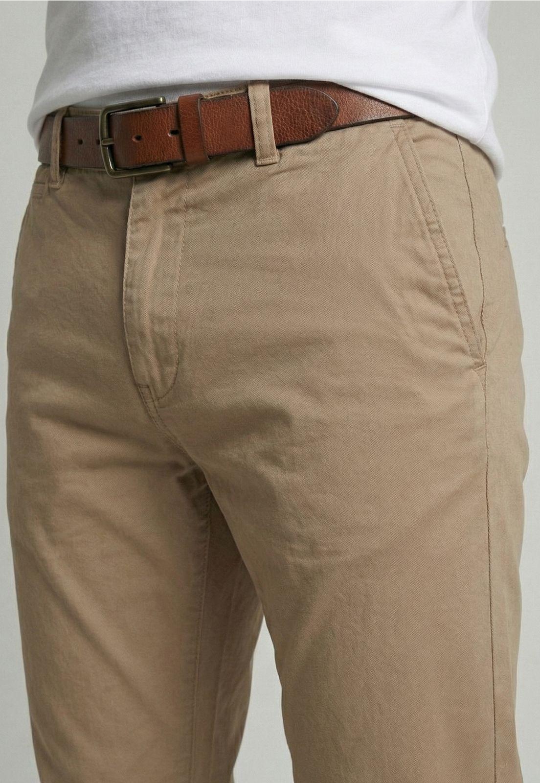 Pantalón Twill Without Pleats Khaki-2