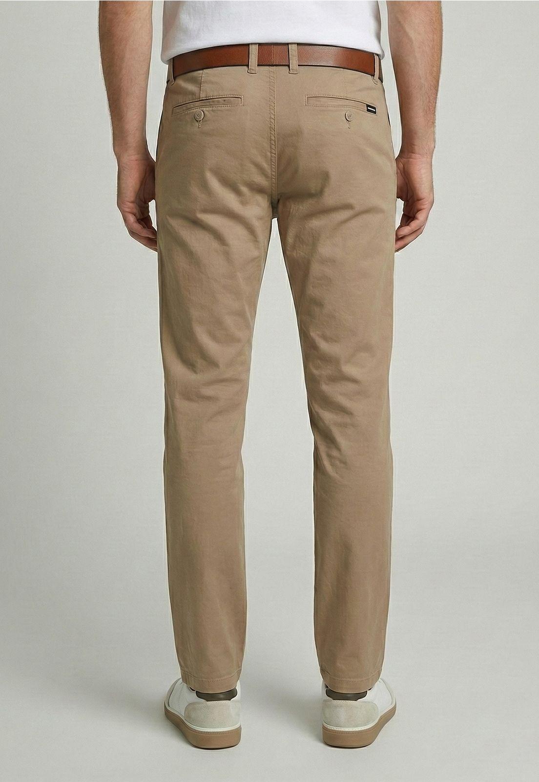 Pantalón Twill Without Pleats Khaki-3
