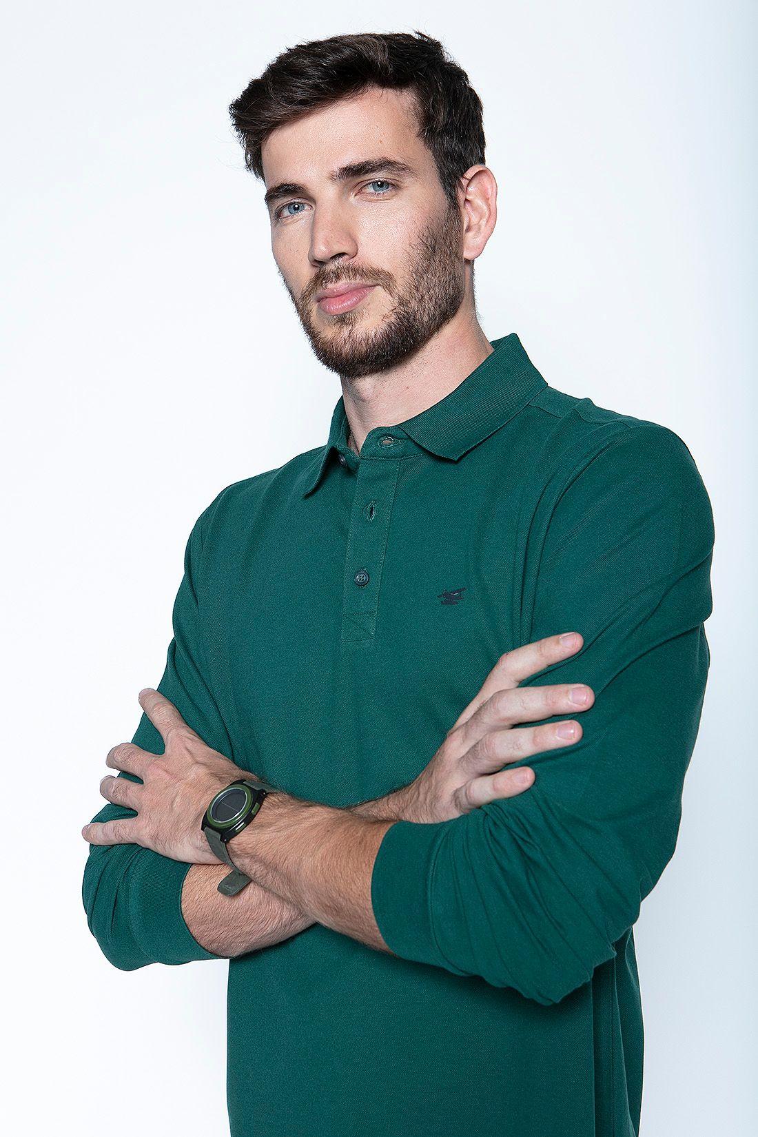 Polera Polo Ml Green-2