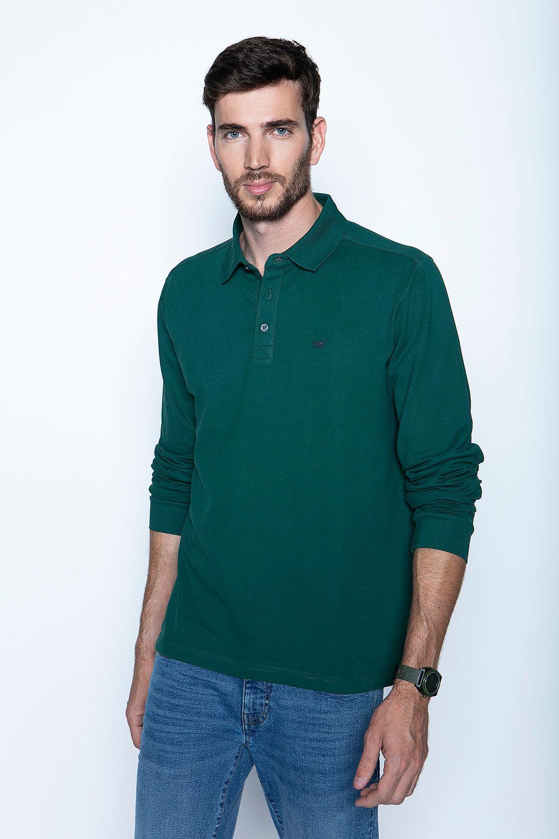 Polera Polo Ml Green-0