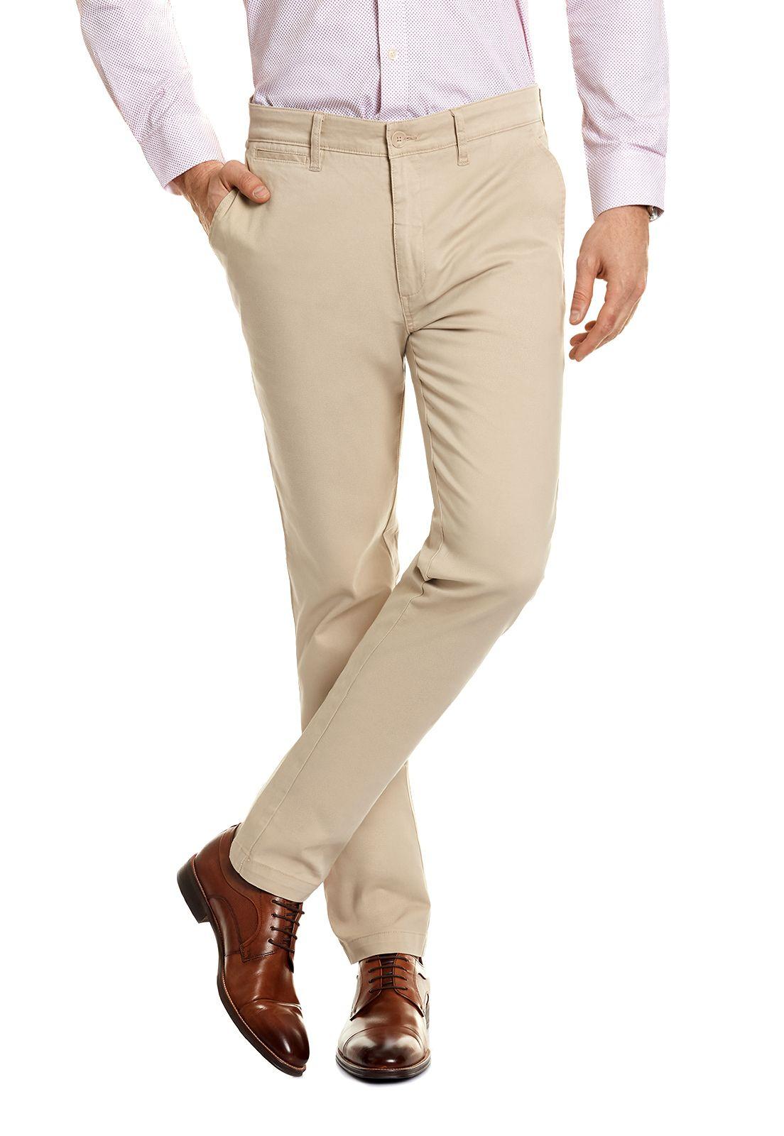 PANTALÓN TWILL SLIM /33 LT KAKHI-0