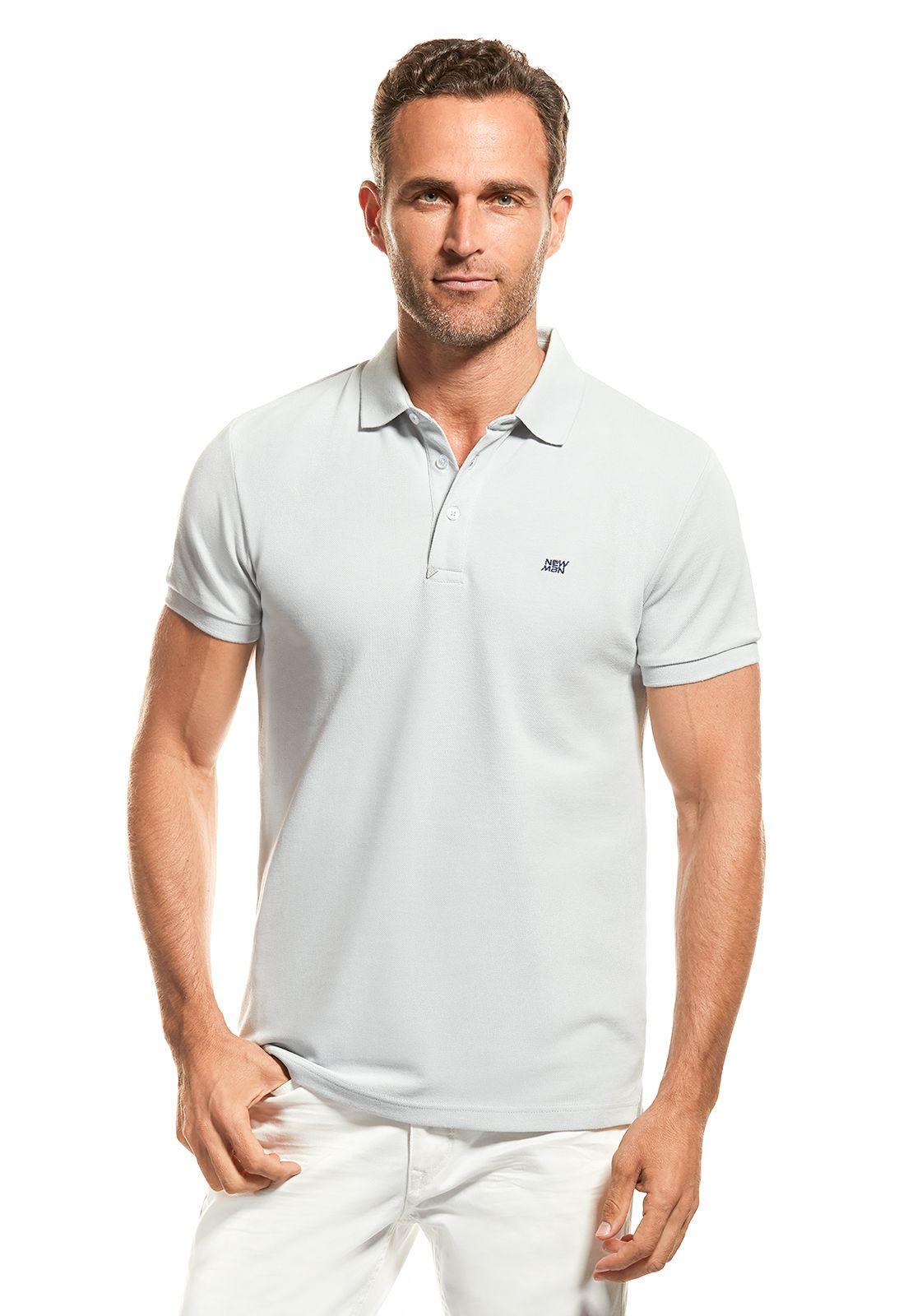 POLERA POLO PIQUE LT GREY MELA-0