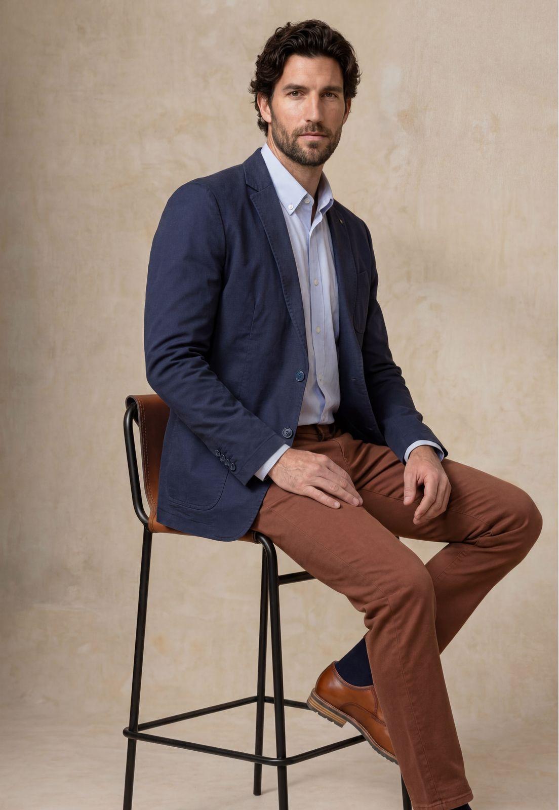 Blazer Slim Stanford Navy-4