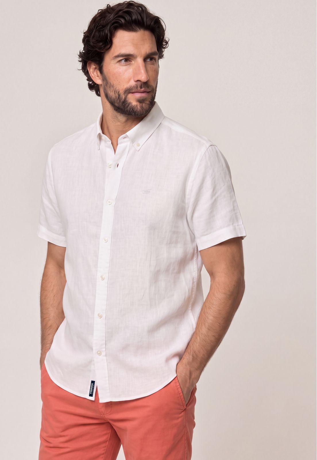 Camisa Sport Lino Atlanta White-0