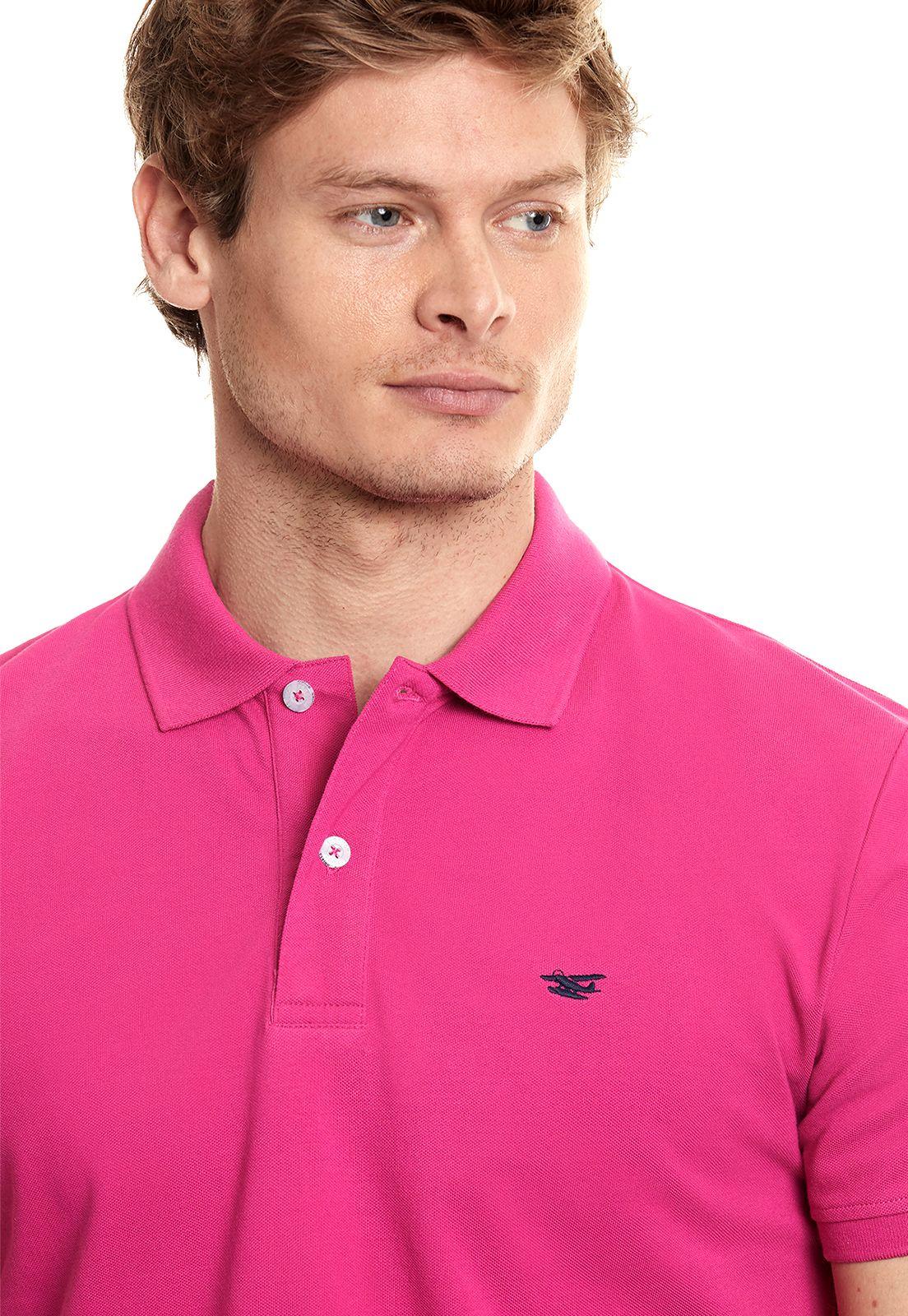 Polera Polo Básica Pink-3