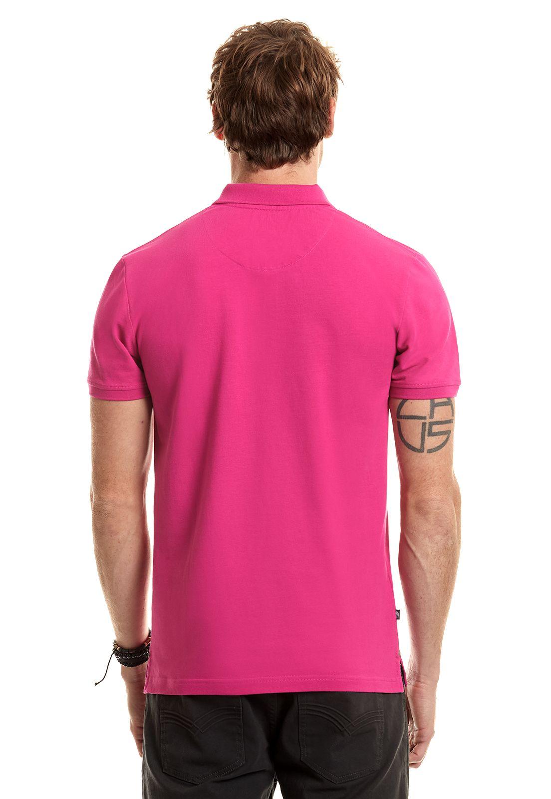 Polera Polo Básica Pink-2