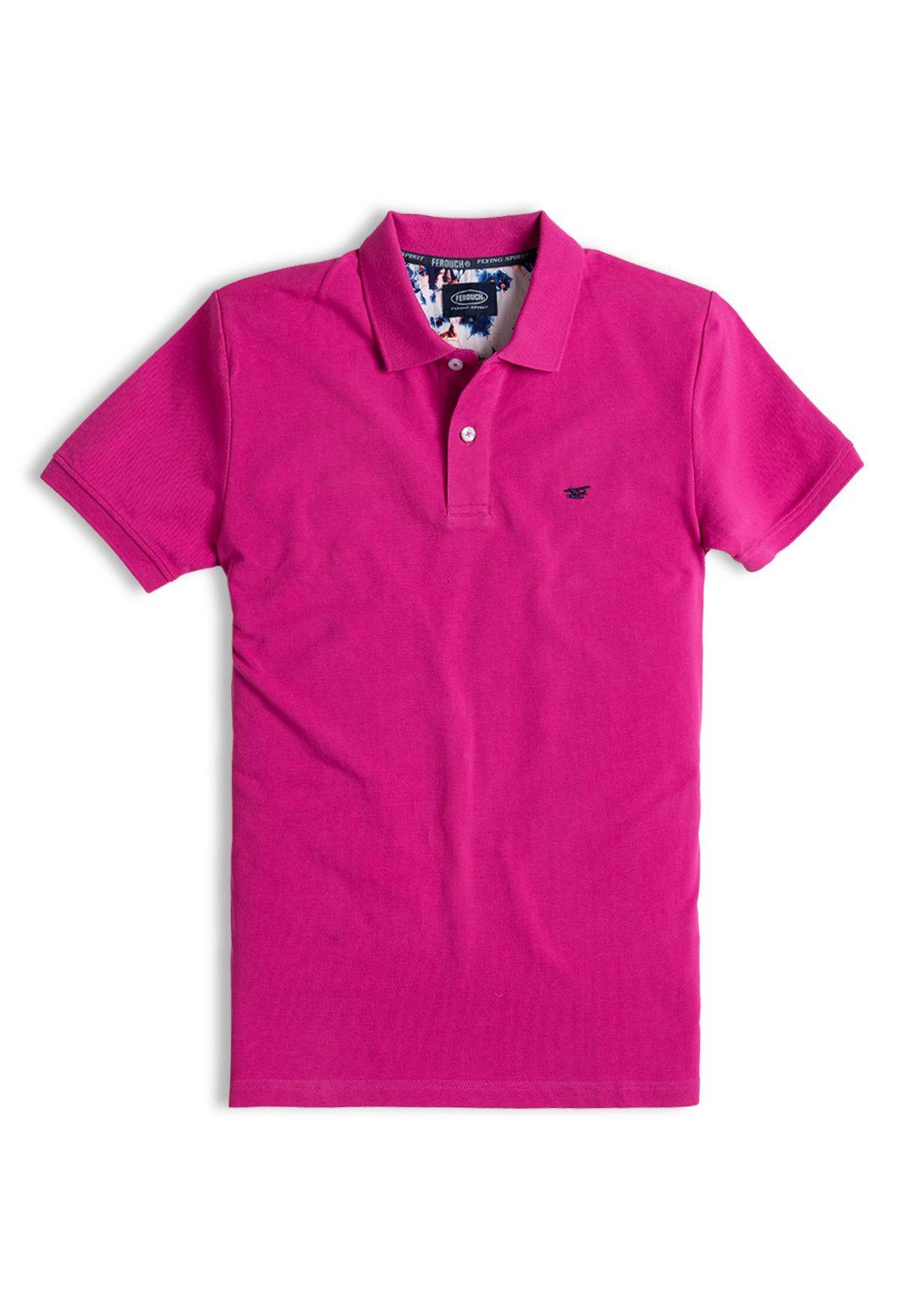 Polera Polo Básica Pink-4