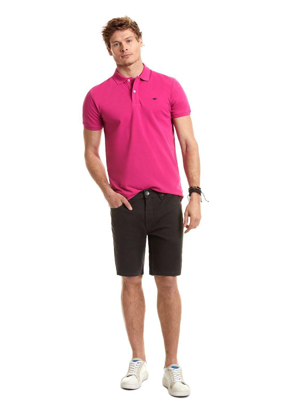 Polera Polo Básica Pink-1