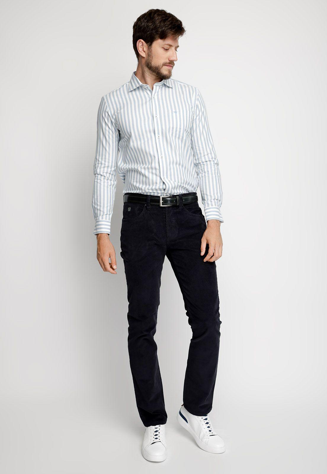 Camisa Listada New York F Sky-3