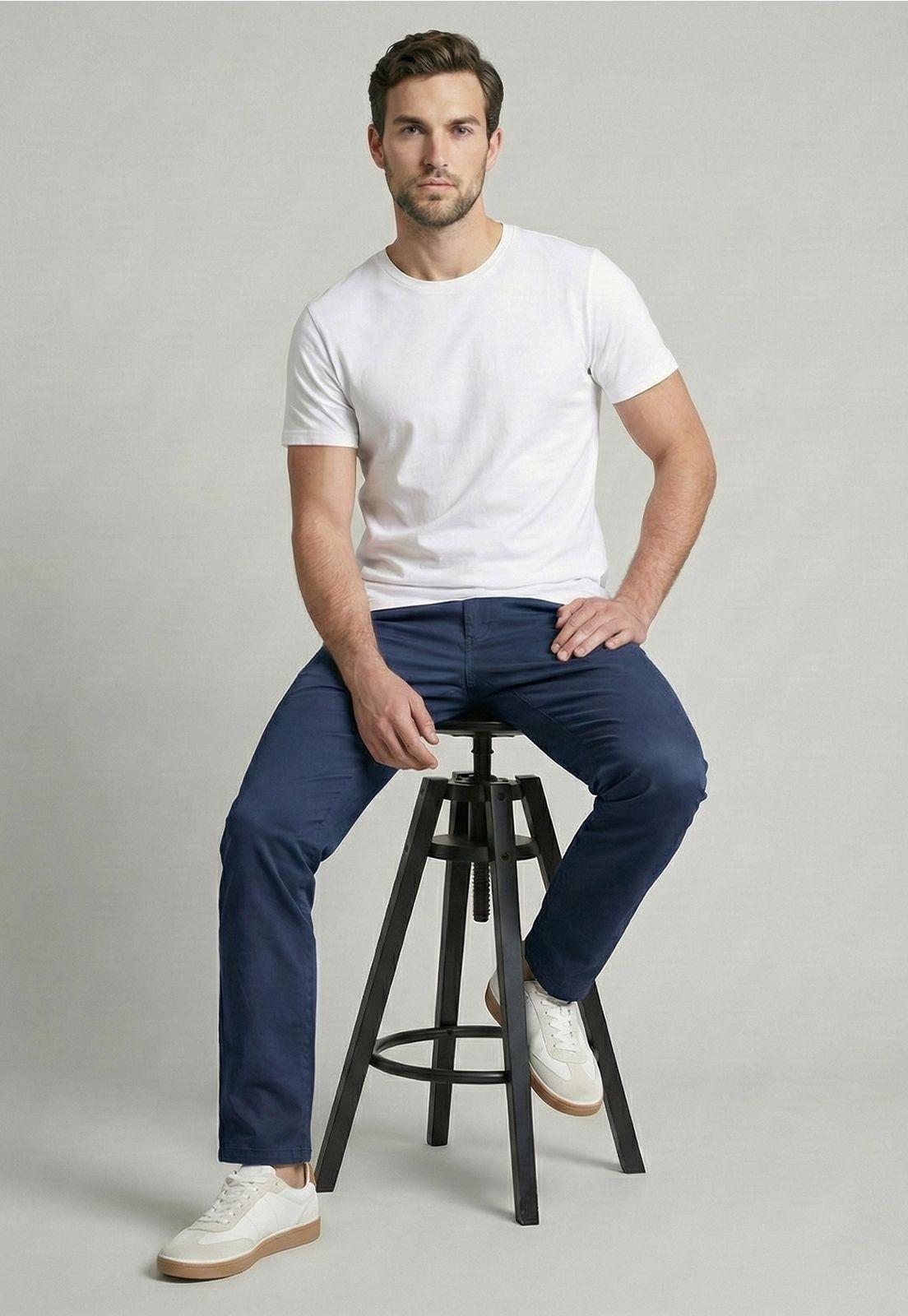 Pantalón Slim Twill L/33 Steel-4