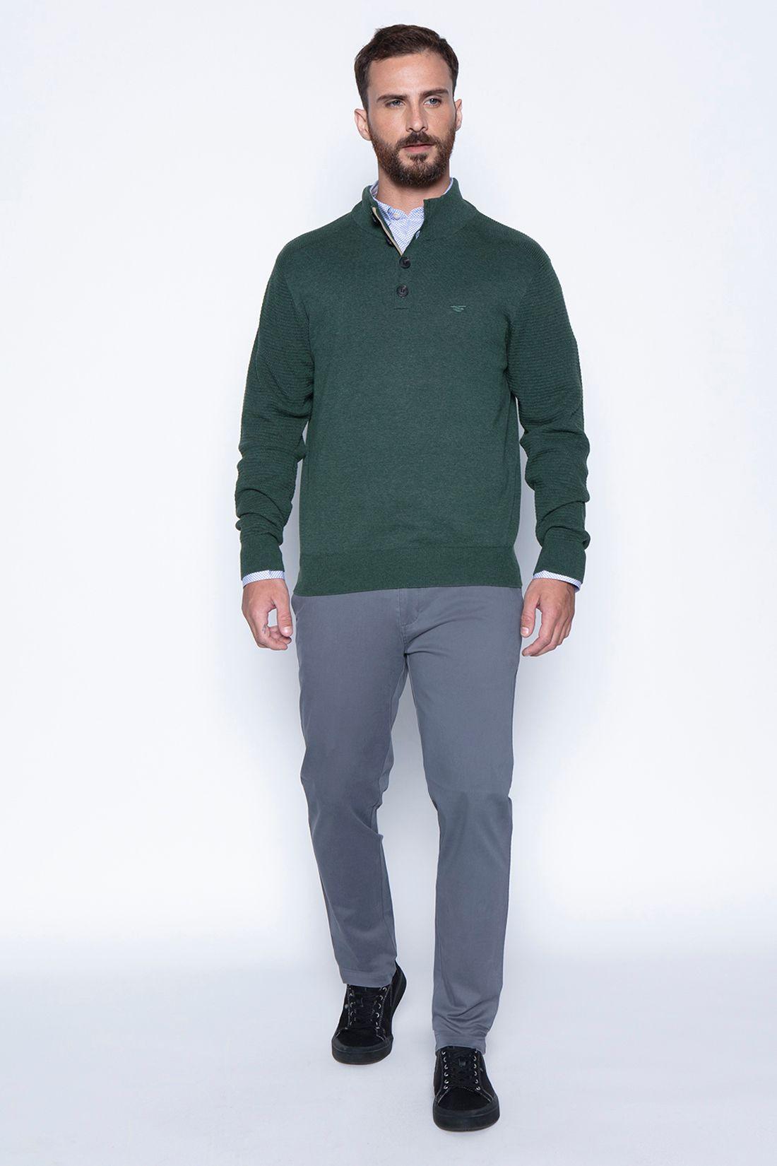 Sweater Bristol Smart Casual L/S Military-3