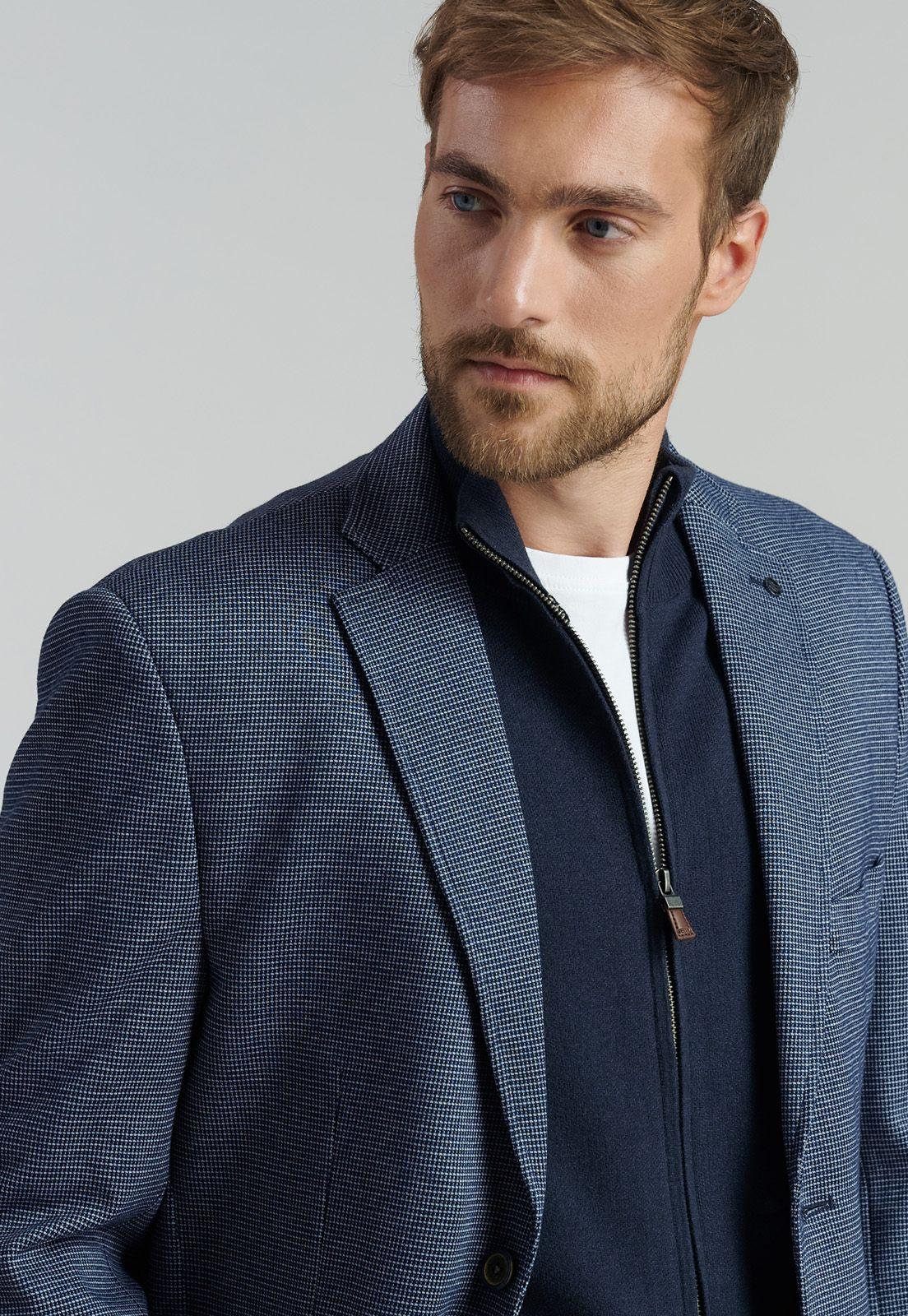 Blazer Jackson Smart Casual Navy-2