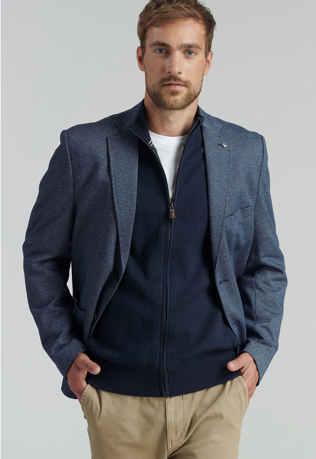 Blazer Jackson Smart Casual Navy-4