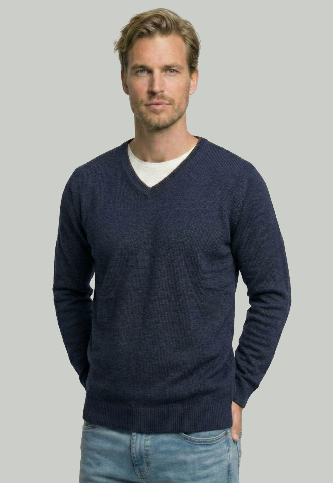 Sweater Monaco Navy Melange-4