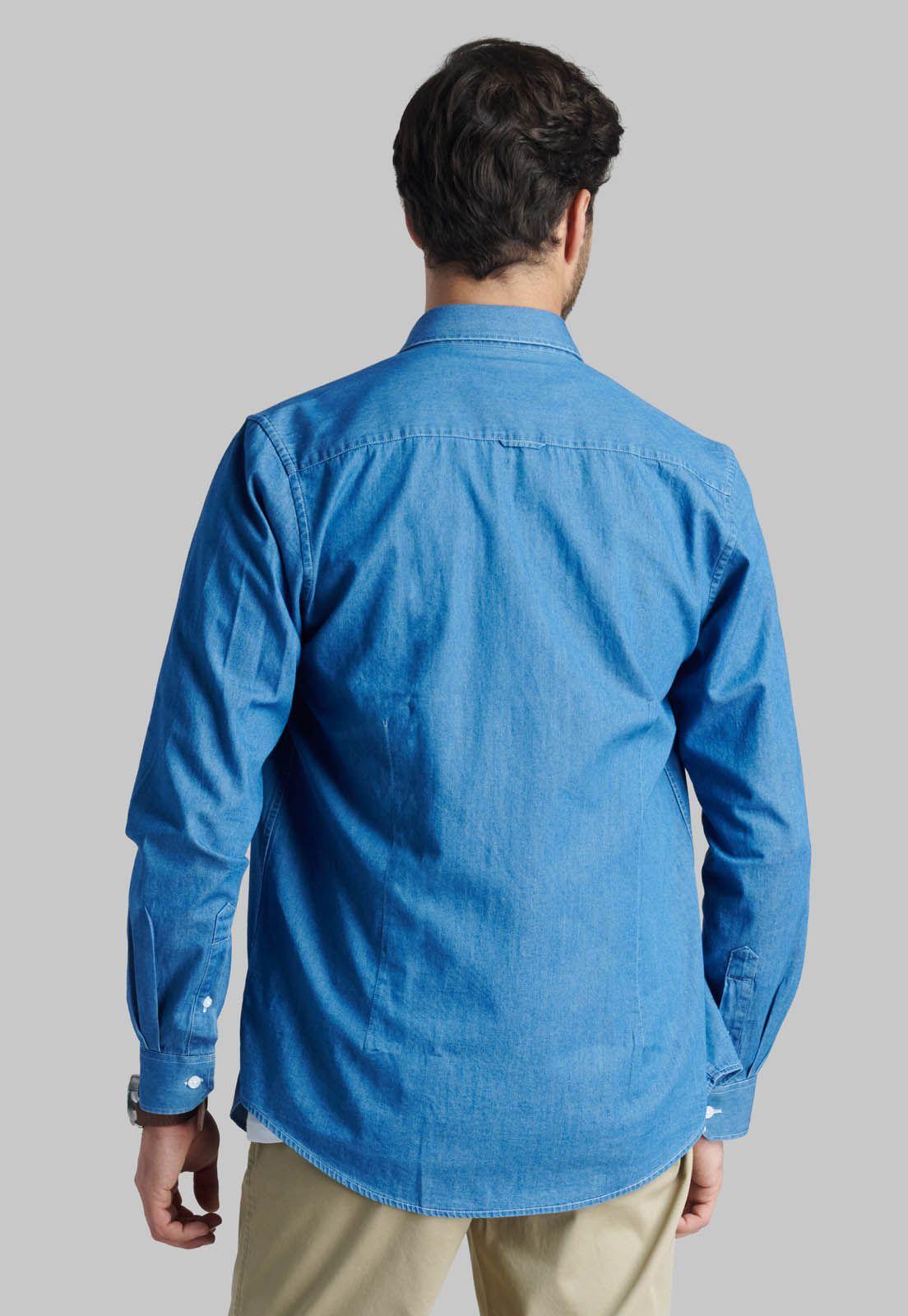 Camisa Denim Manhattan Blue-3
