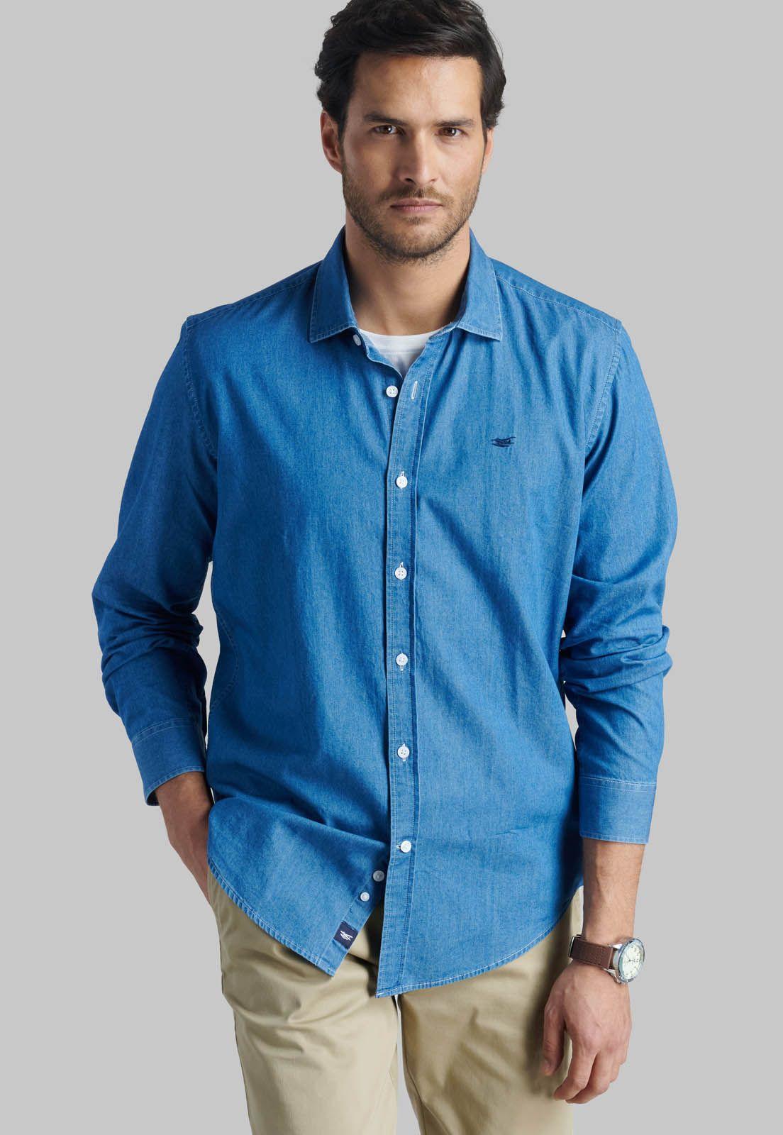 Camisa Denim Manhattan Blue-4