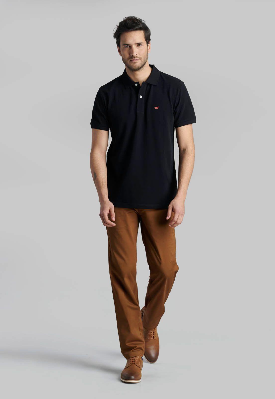 Polera Pique Básica Black-1