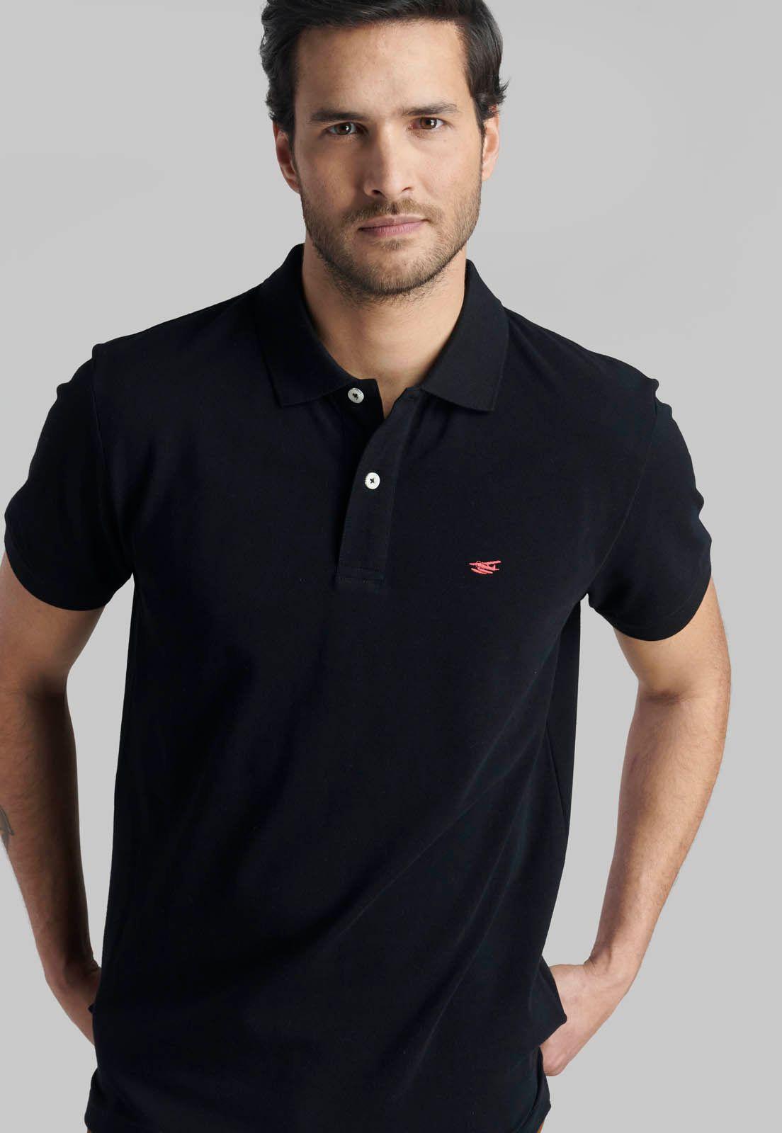 Polera Pique Básica Black-2