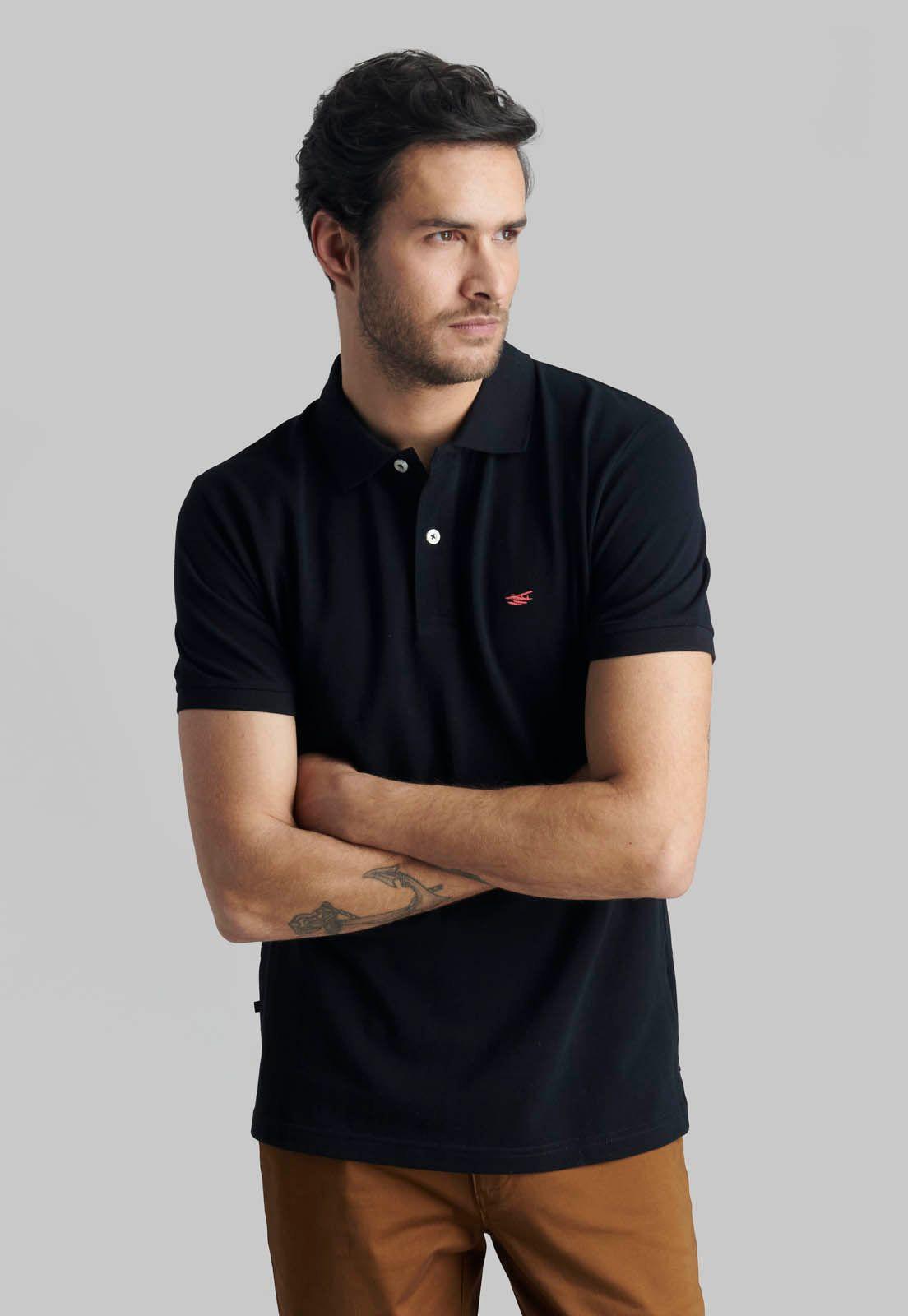 Polera Pique Básica Black-4