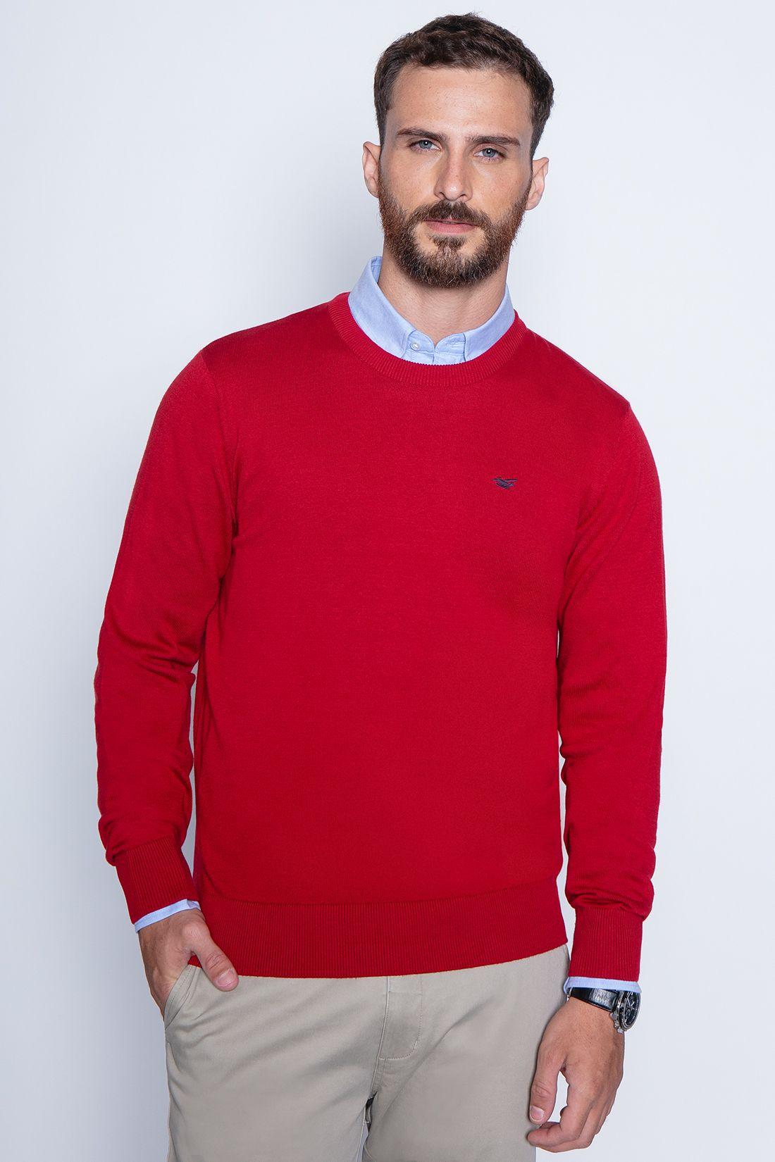 Sweater Round Neck Paris Red-0