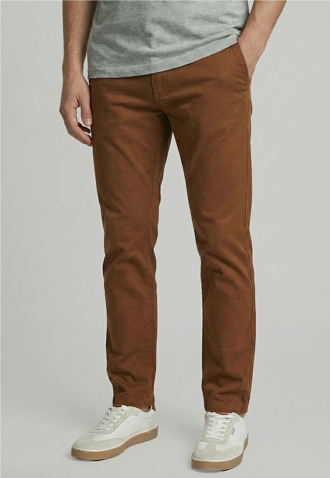 Pantalón Twill Without Pleats L/33 Lt  Camel-0