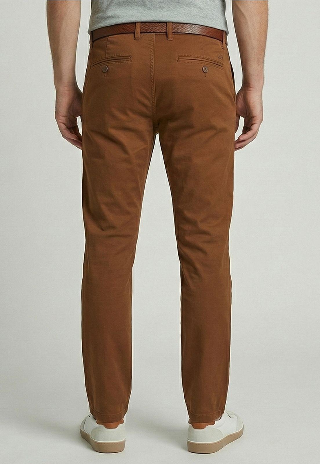 Pantalón Twill Without Pleats L/33 Lt  Camel-3