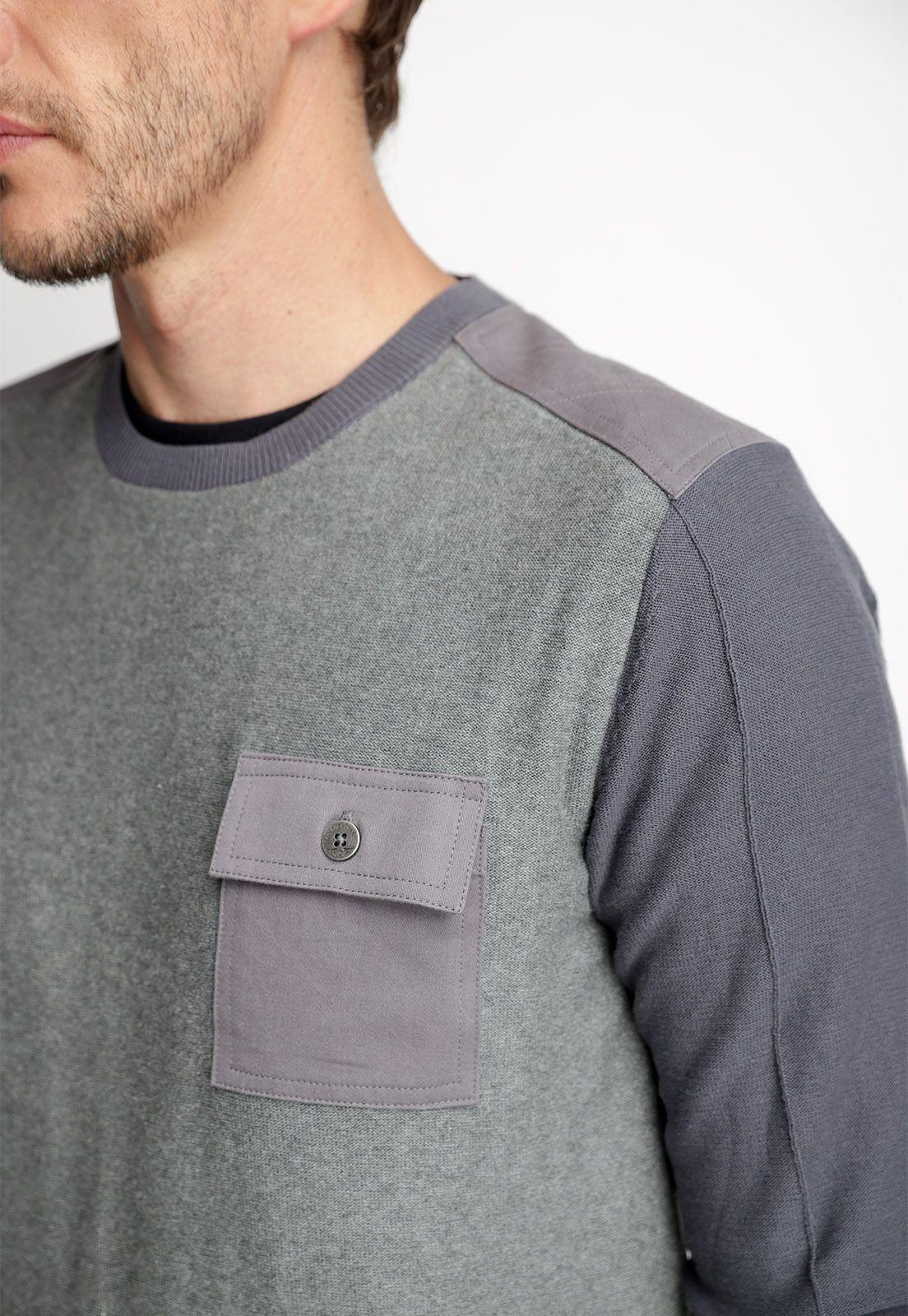 Sweater Wisconsin Dk Grey Melange-2