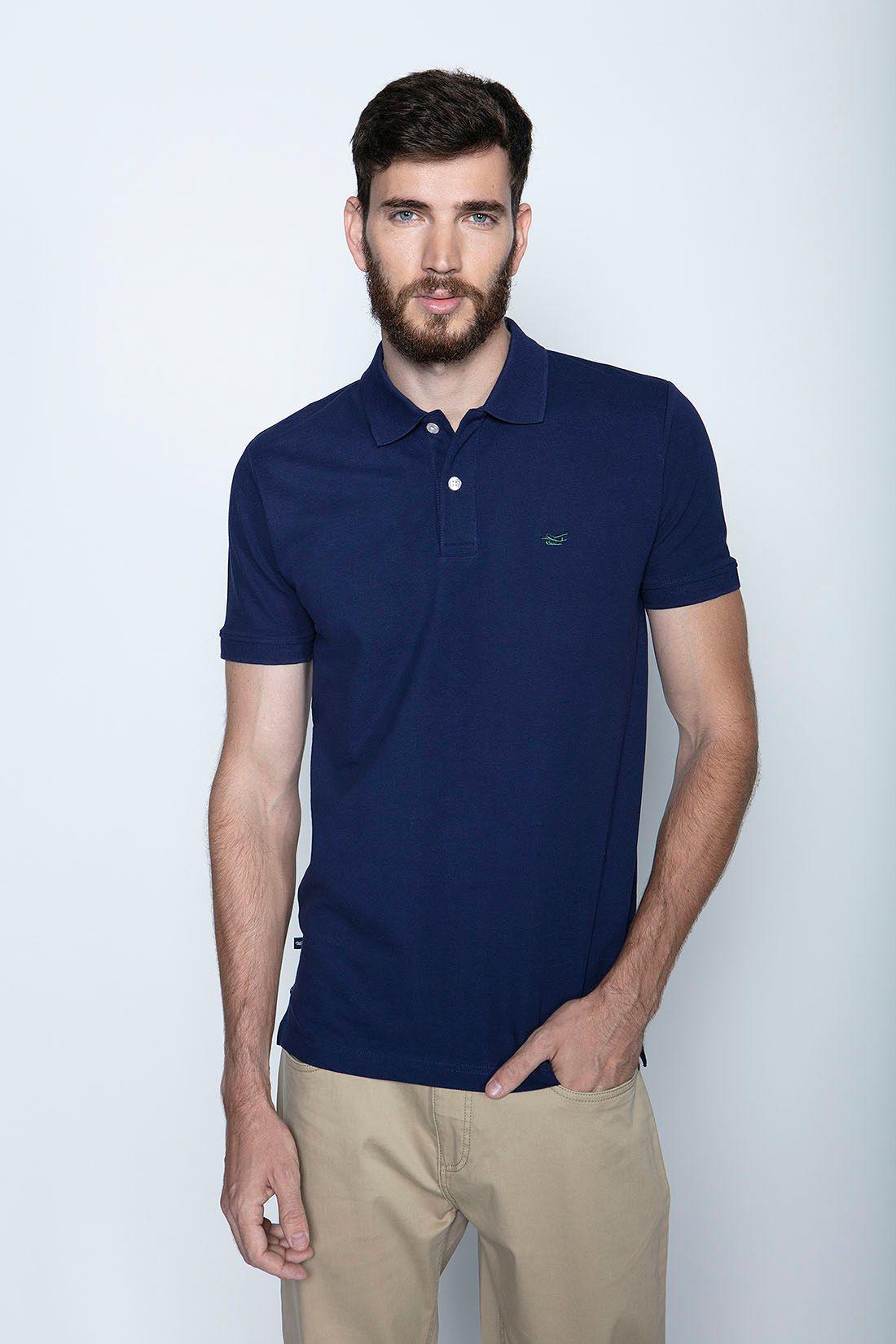 Polera Básica Pique Mc Blue-0