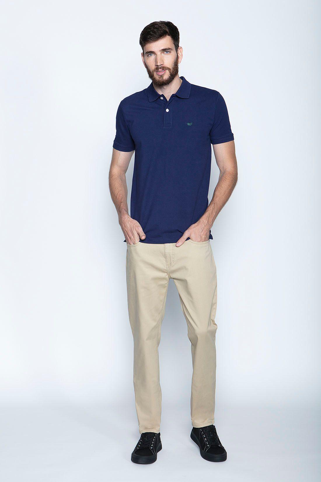 Polera Básica Pique Mc Blue-3