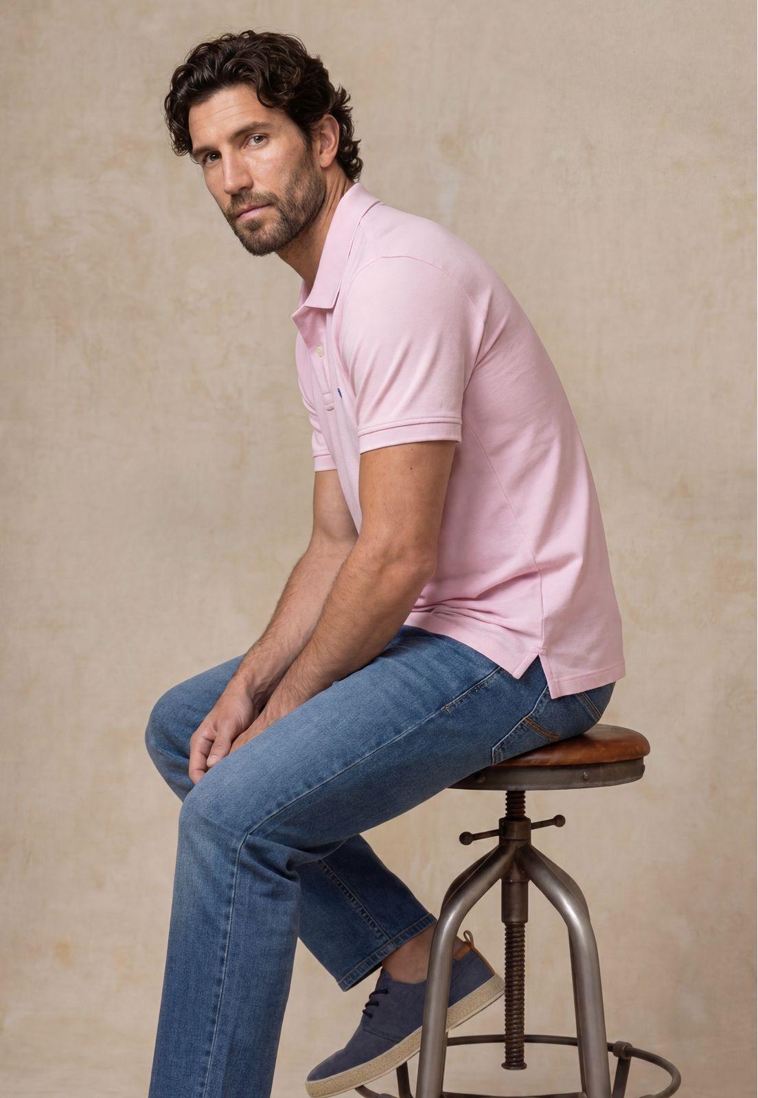 Polo Piqué Lt Pink-4