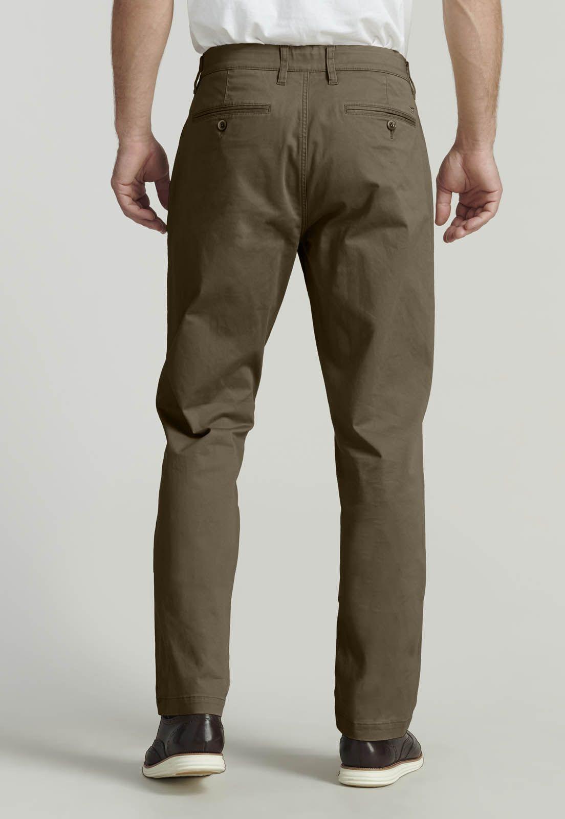 Pantalón Twill Without Pleats L/33 Business Brown-3