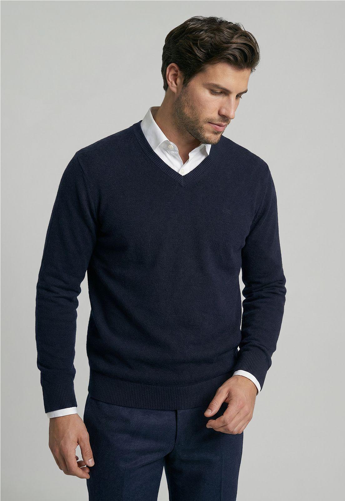 Sweater Arizona V-Neck Navy-0