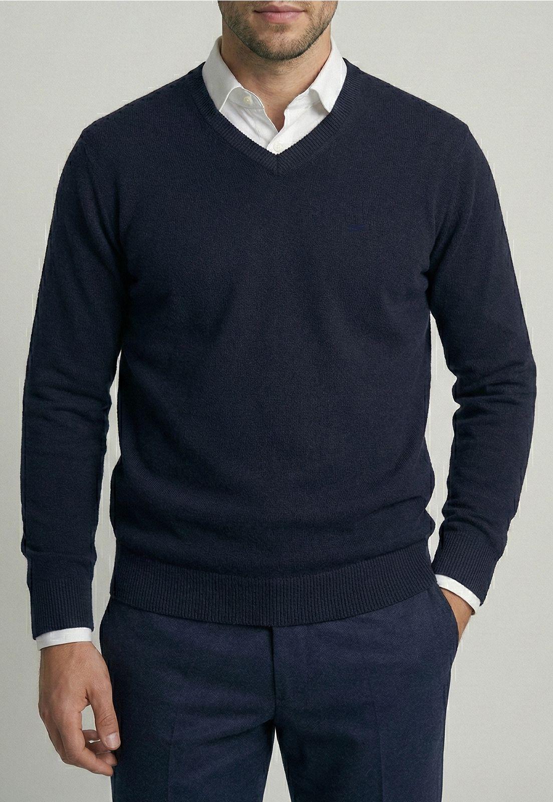 Sweater Arizona V-Neck Navy-2