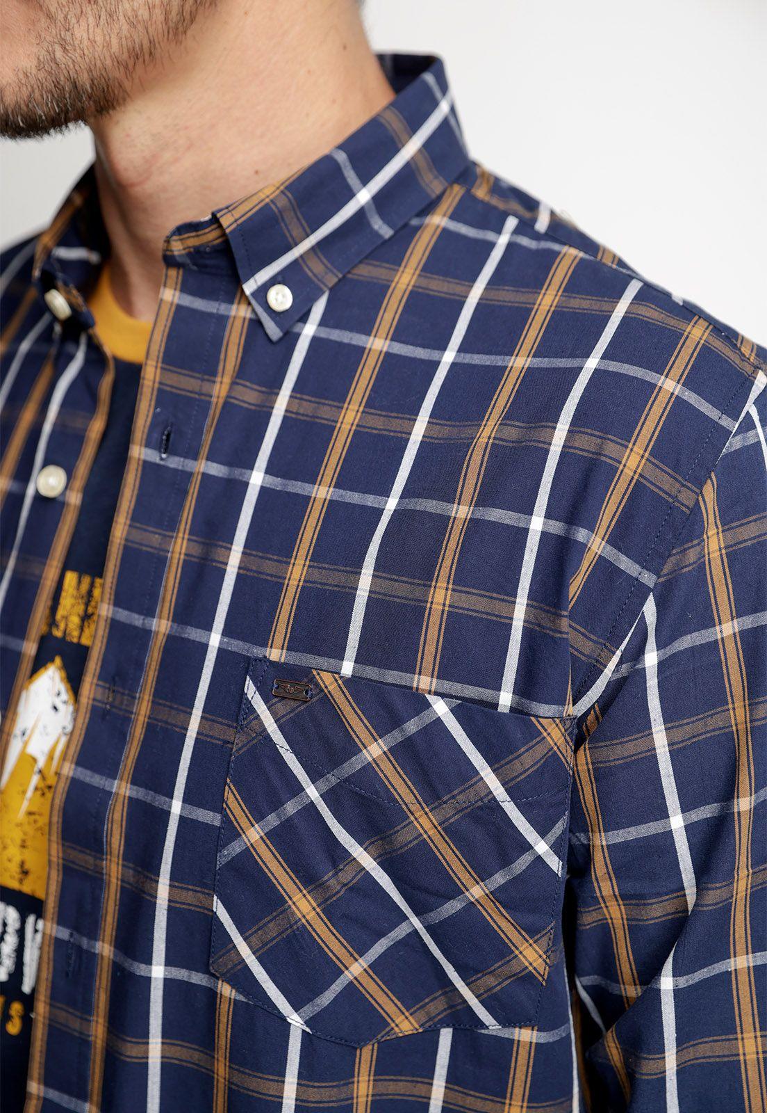 Camisa Checkered Chicago Fj Camel-2