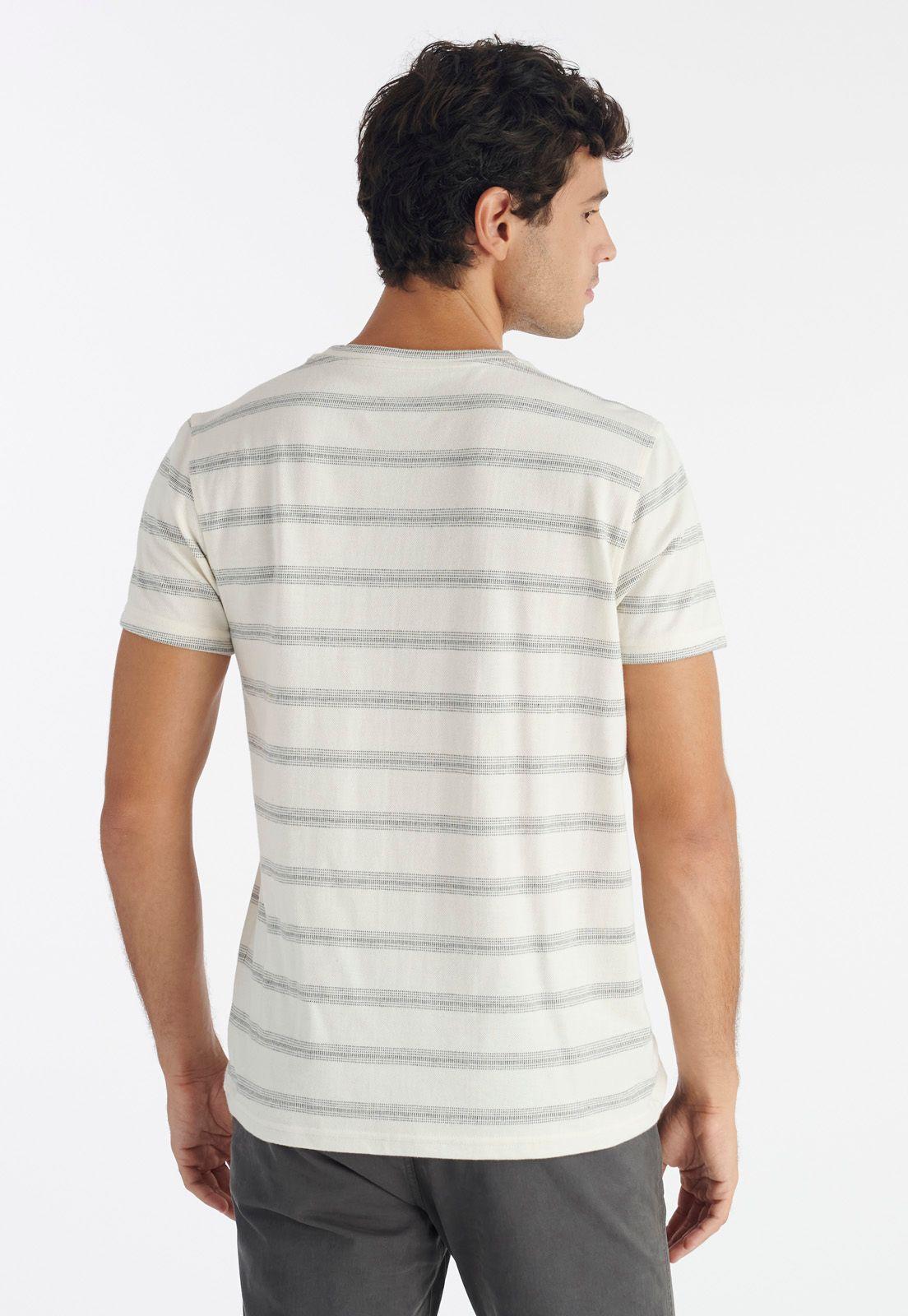 Polera Stripe Casual Beige-3