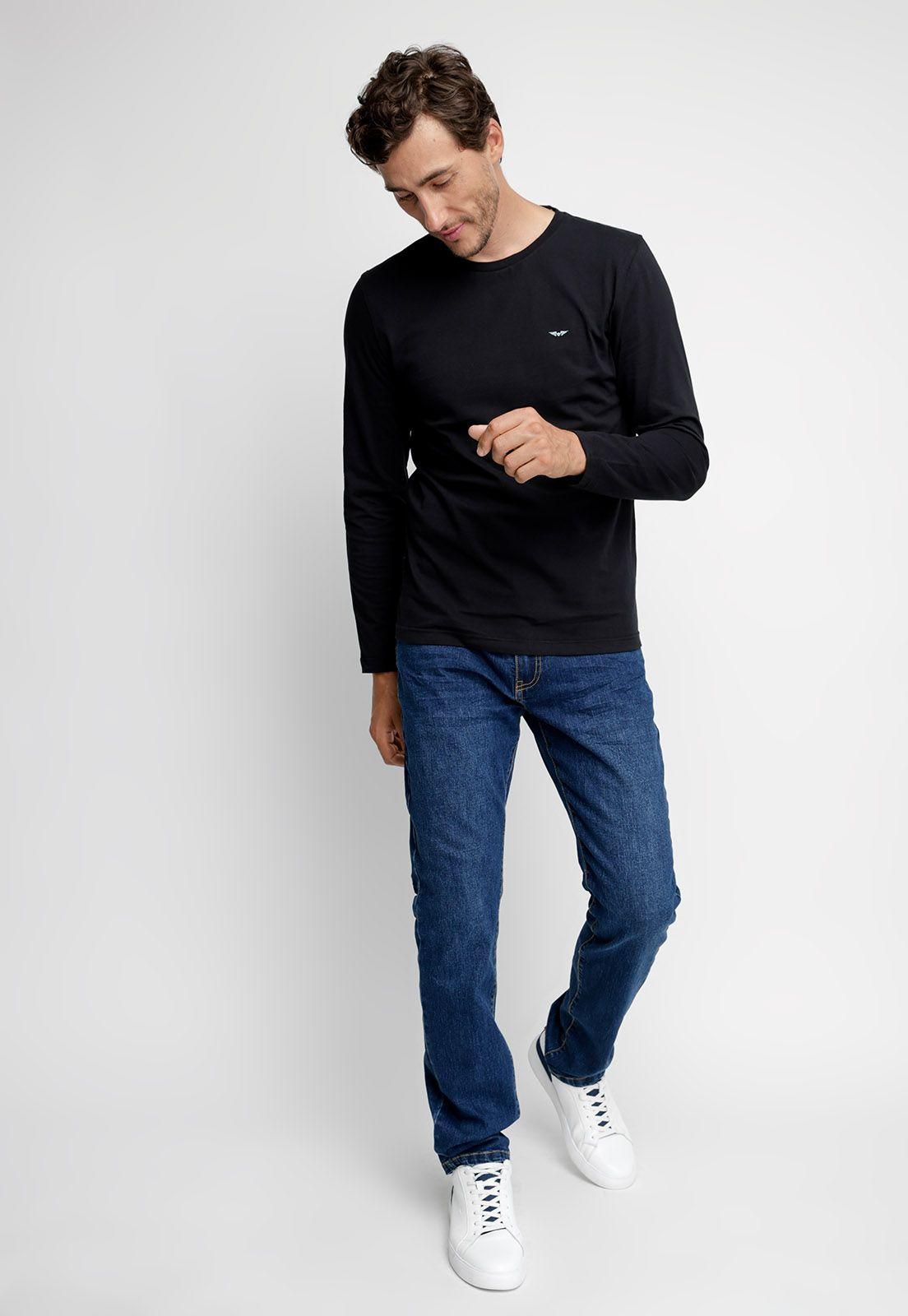 Polera Básica Manga Larga Black Fe-3