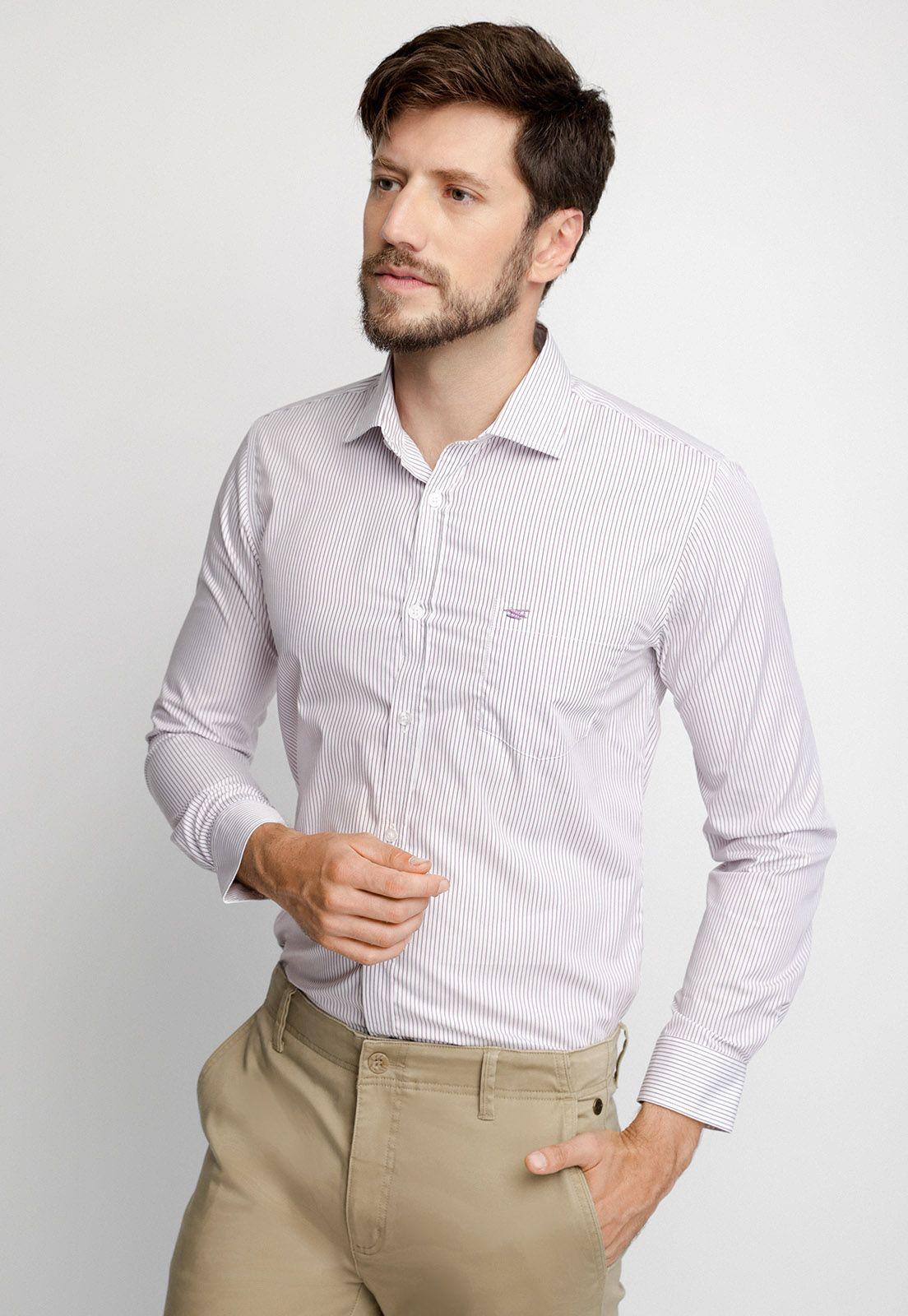 Camisa Smart Casual Houston Purple-0