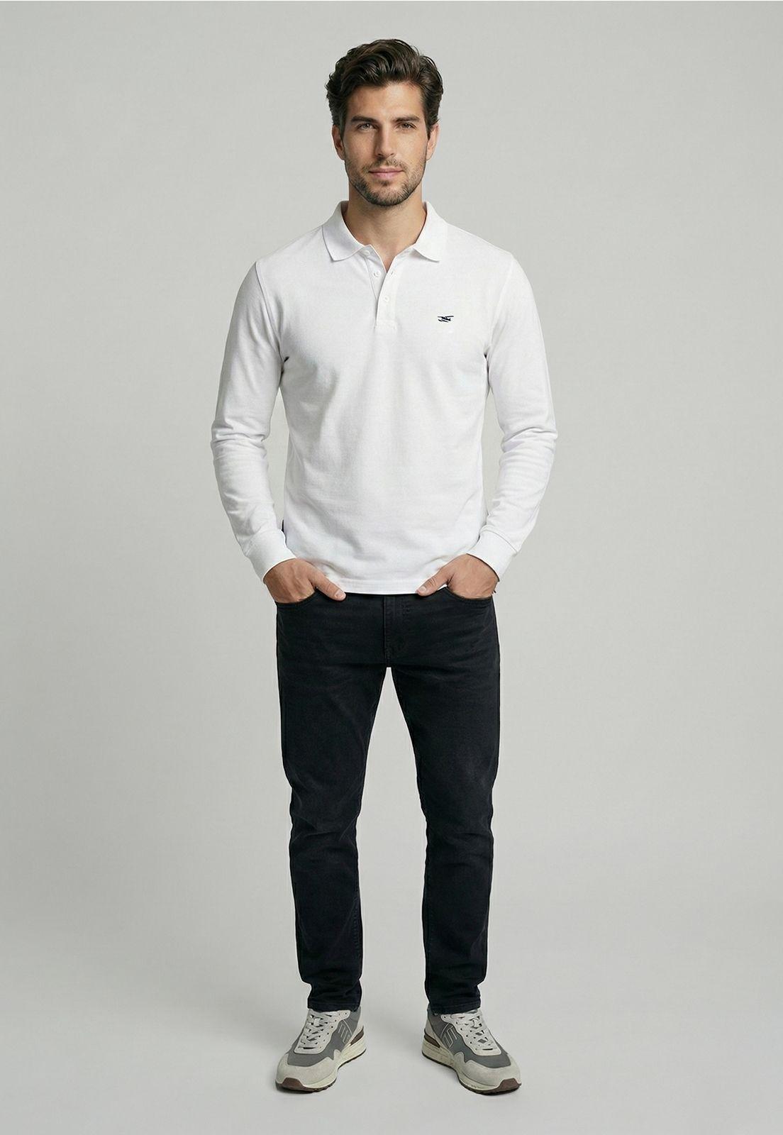 Poleras Basica Ml Pique White-1