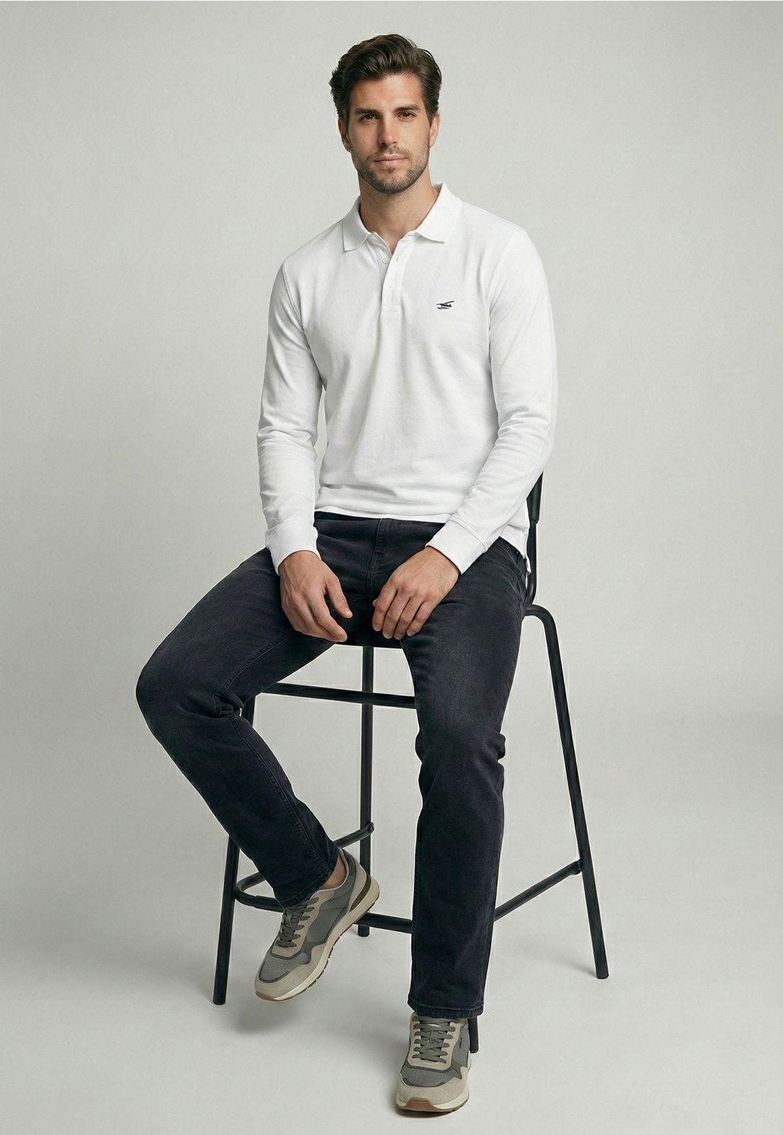 Poleras Basica Ml Pique White-4