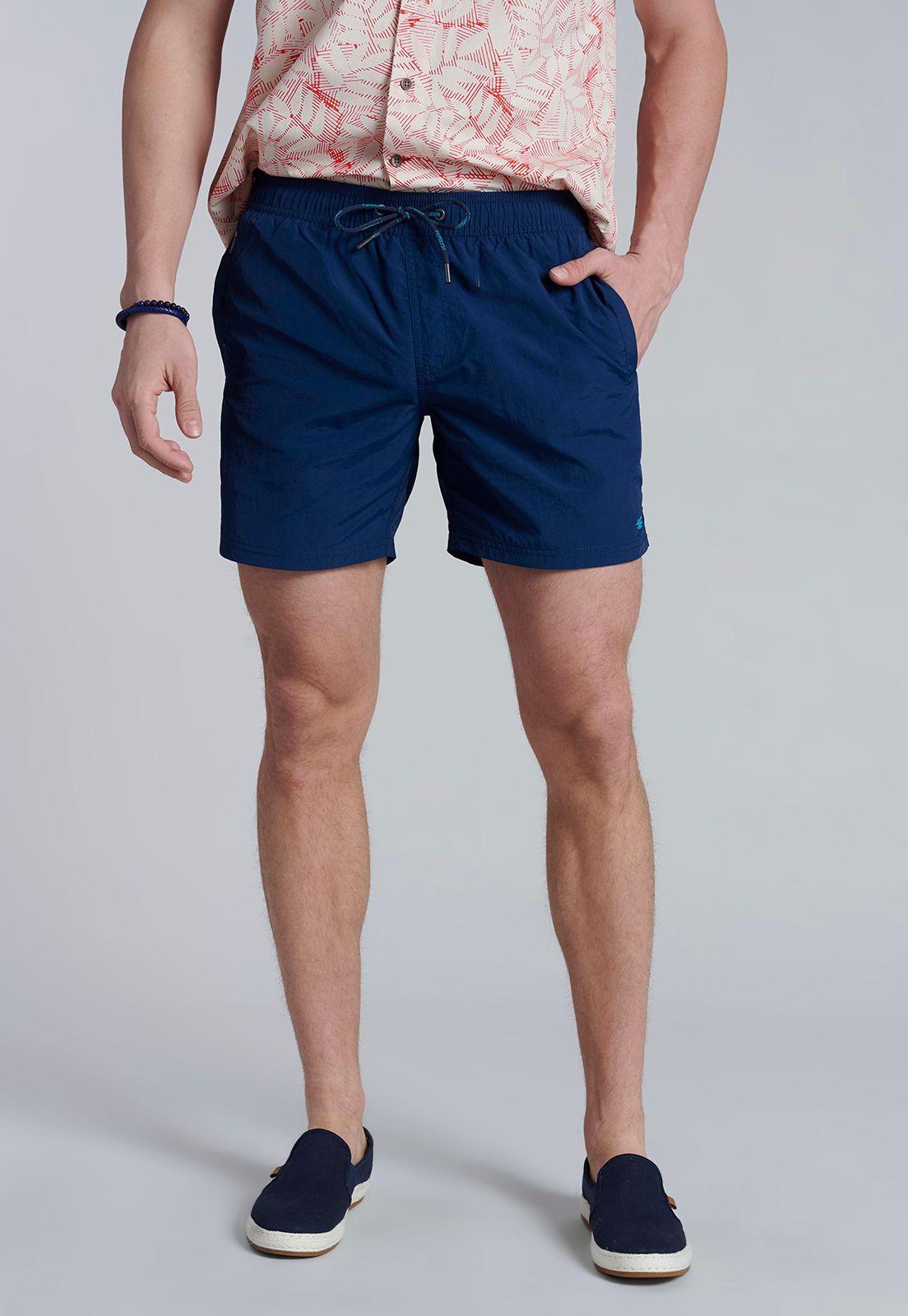 Traje De Baño Basico F Navy-0