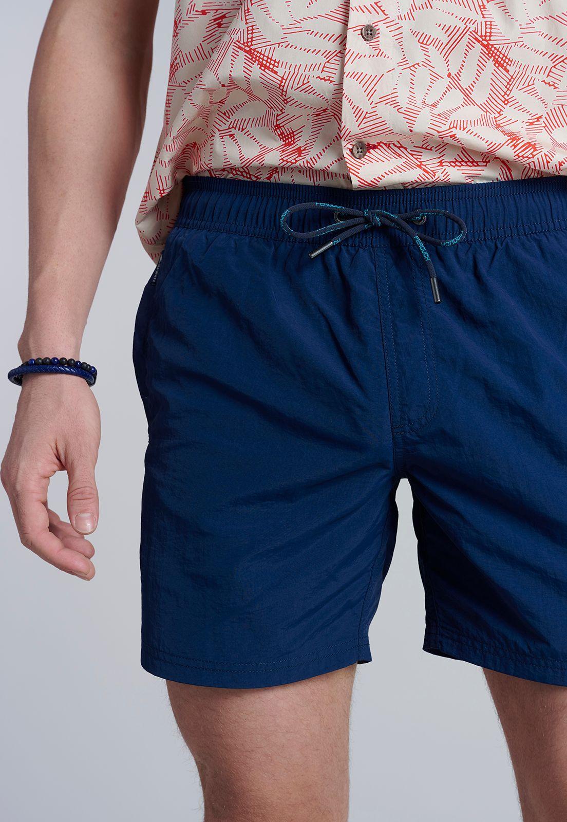 Traje De Baño Basico F Navy-2