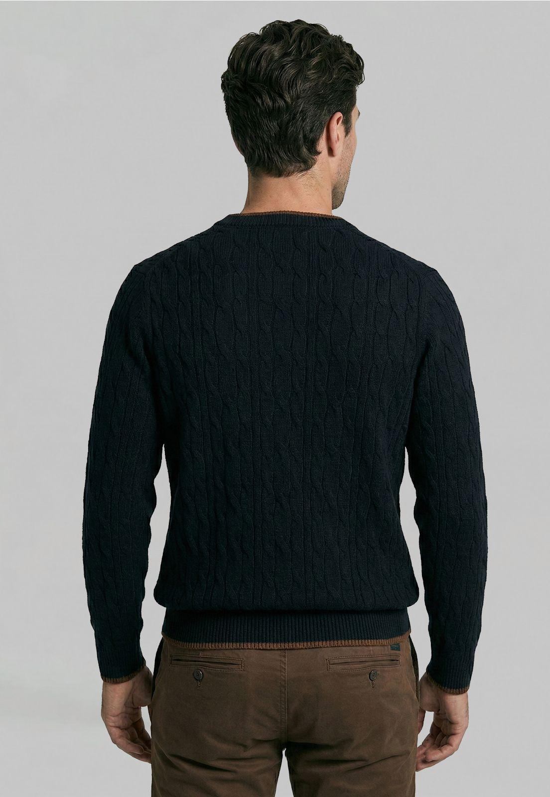 Sweater Leicester Navy Melange-3