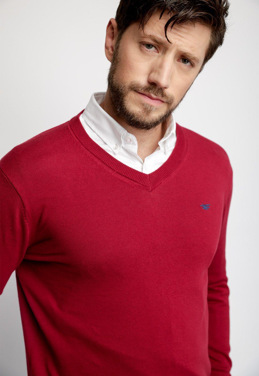 Sweater Smart Casual Red-2