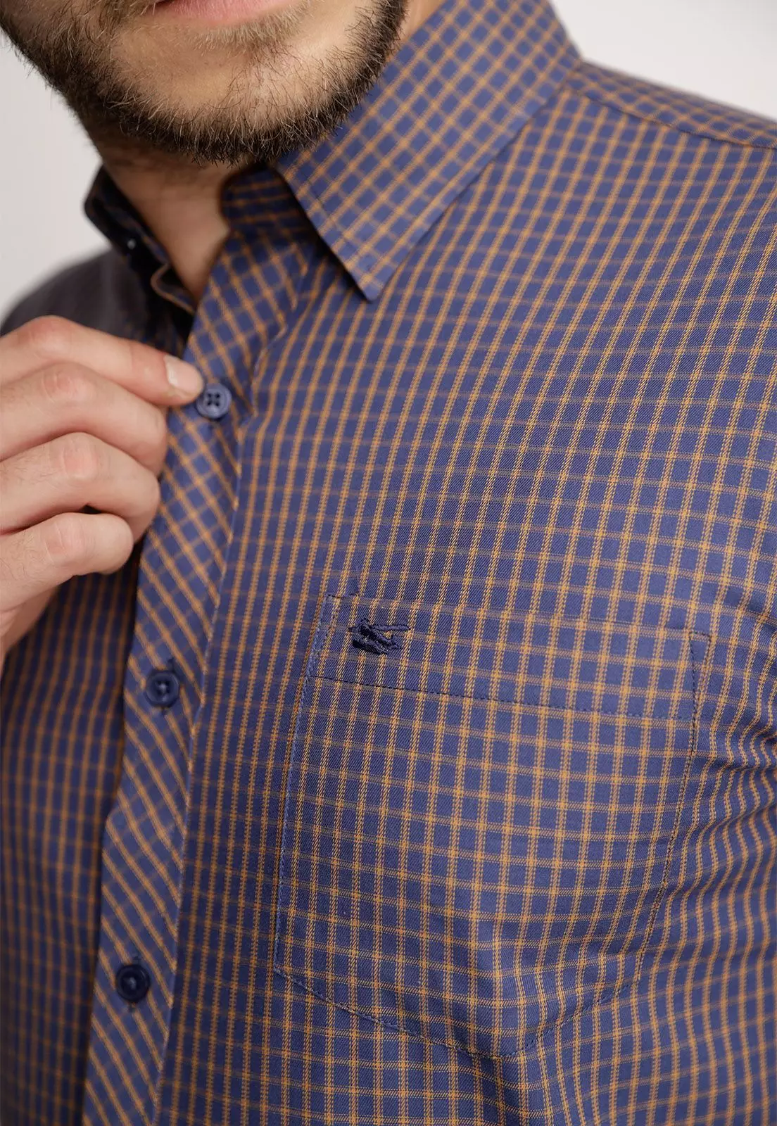 Camisa Checkered Hudson F Gold-2