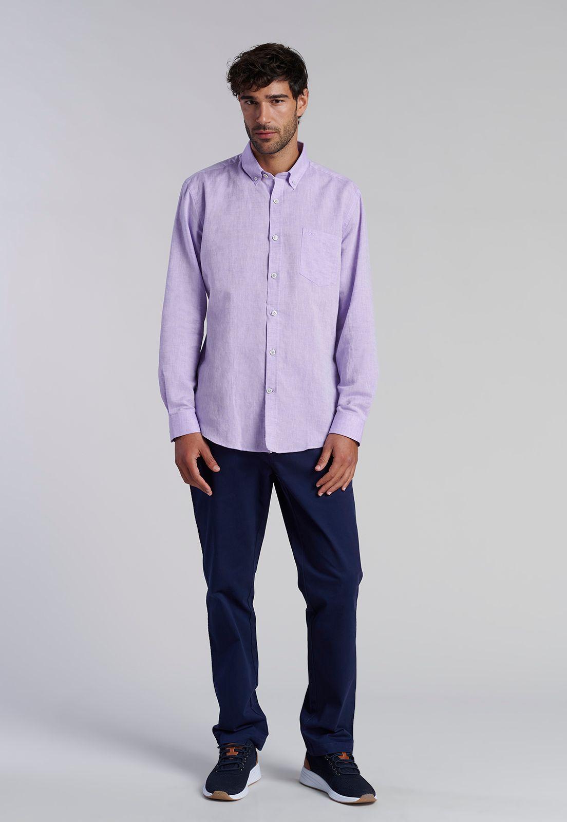 Camisa Sport Lino F Violet-1