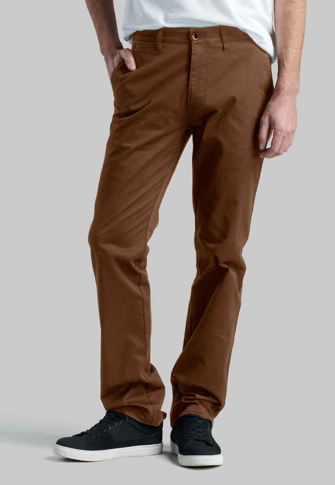 Pantalón Business Twill Without Pleats Camel-0