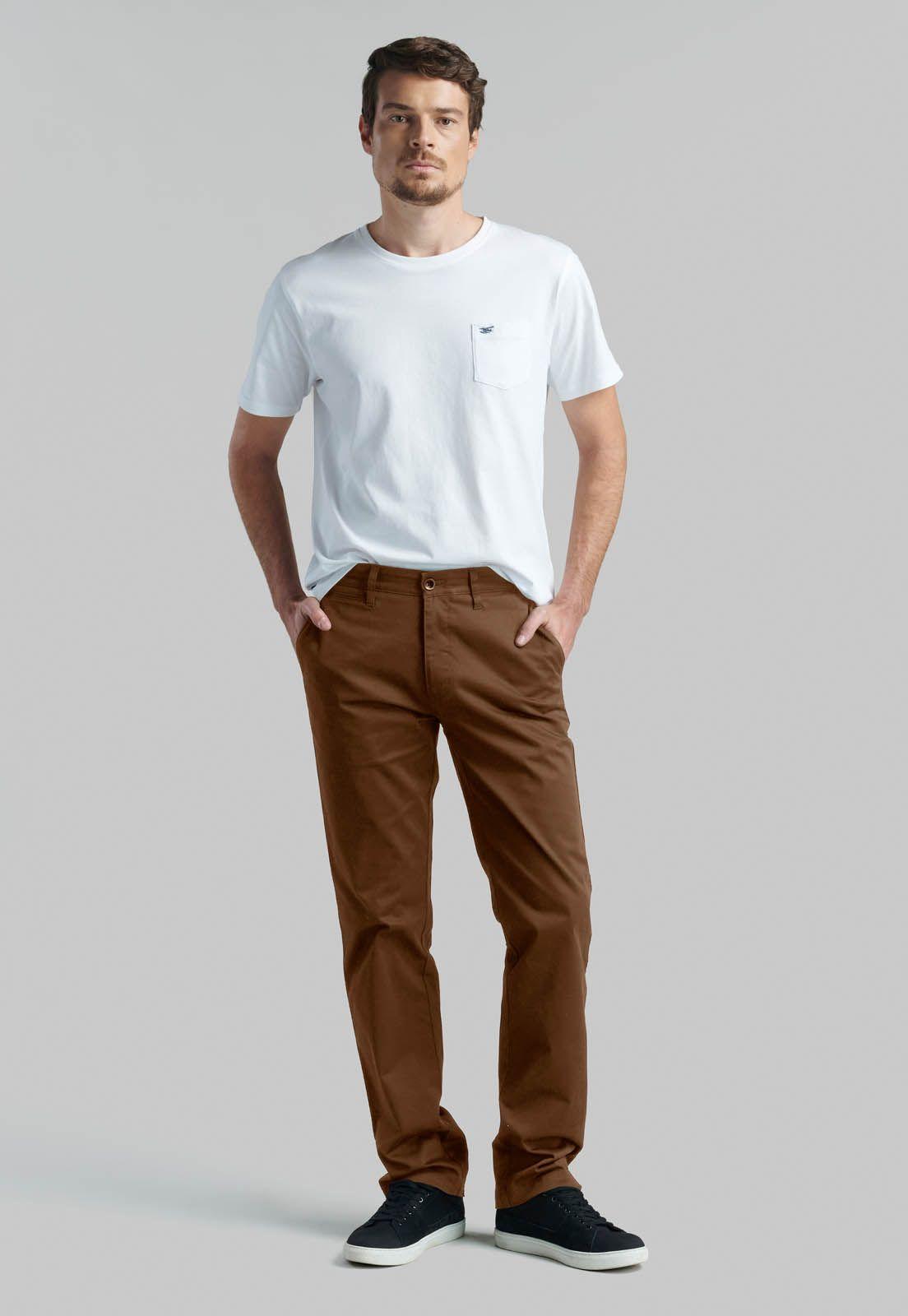 Pantalón Business Twill Without Pleats Camel-1
