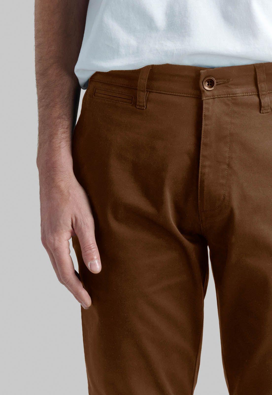 Pantalón Business Twill Without Pleats Camel-2
