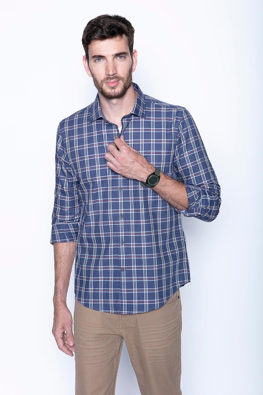 Camisa Check Ii F Navy-0