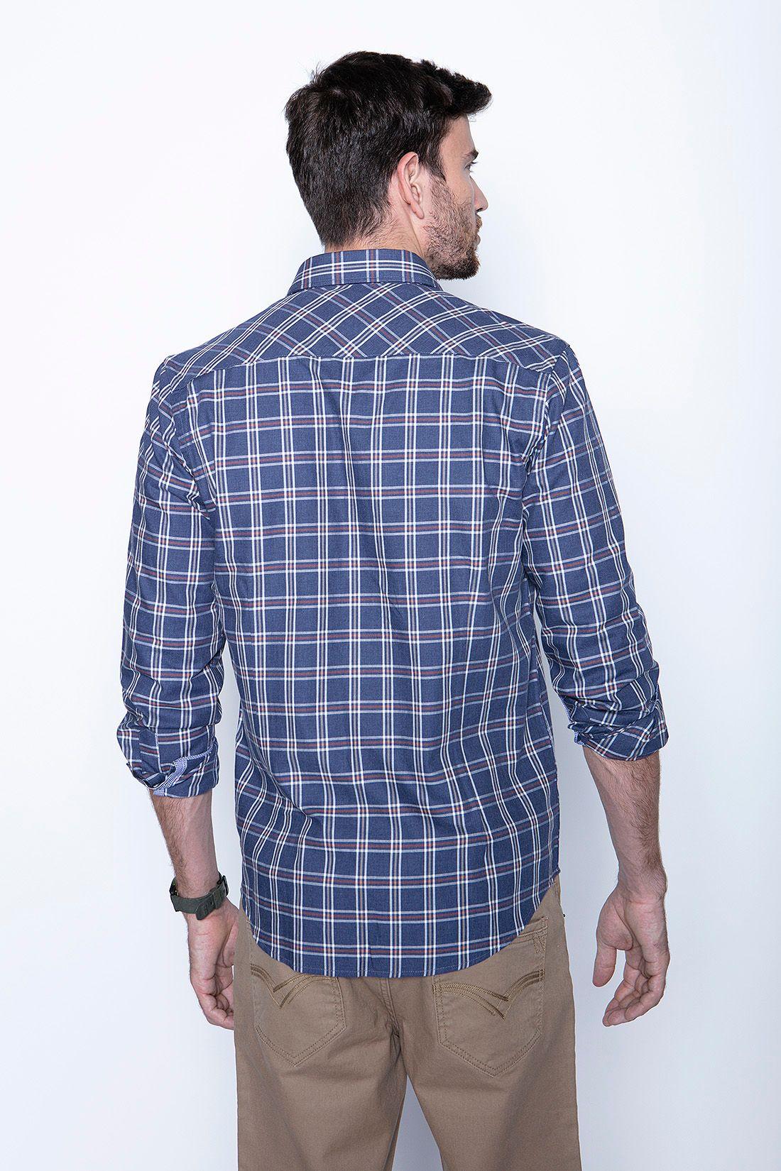 Camisa Check Ii F Navy-1